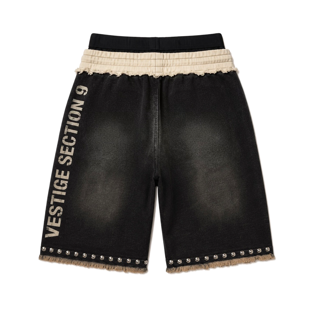 VESTIGE // SEC.9 — "PIECE 1" Distressed Shorts
